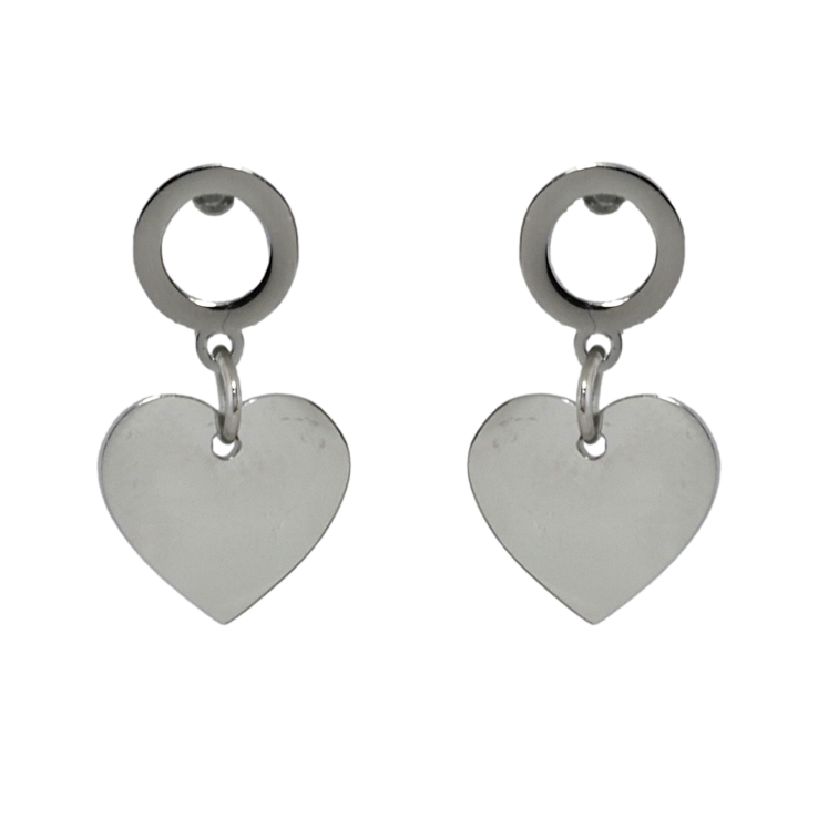 Серьги Xuping TTM Stainless Steel цвет Родий пусеты Подвески сердечки фото №14 Серьги Xuping TTM Stainless Steel цвет Родий пусеты Подвески сердечки фото №14