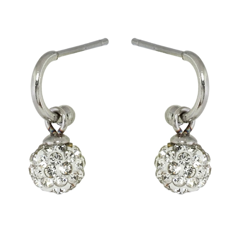 Серьги Xuping TTM Stainless Steel цвет Родий пусеты Дуги с шариками ø 6мм фото №1 Серьги Xuping TTM Stainless Steel цвет Родий пусеты Дуги с шариками ø 6мм фото №1