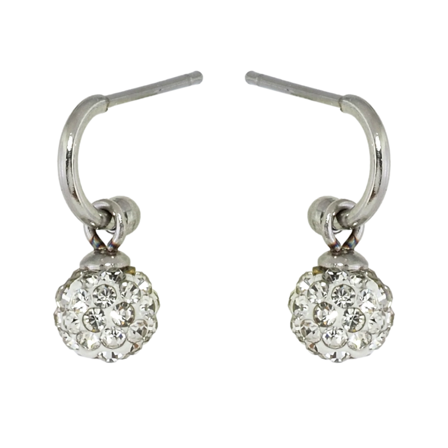 Серьги Xuping TTM Stainless Steel цвет Родий пусеты Дуги с шариками ø 6мм фото №1 Серьги Xuping TTM Stainless Steel цвет Родий пусеты Дуги с шариками ø 6мм фото №1