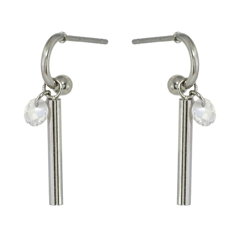 Сережки Xuping TTM Stainless Steel колір Родій пусети Декоративні підвіски фото №1 Сережки Xuping TTM Stainless Steel колір Родій пусети Декоративні підвіски фото №1