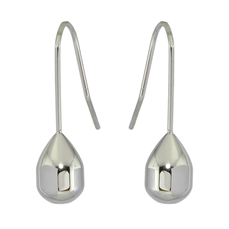 Сережки Xuping TTM Stainless Steel колір Родій французький замок Крапельки фото №10