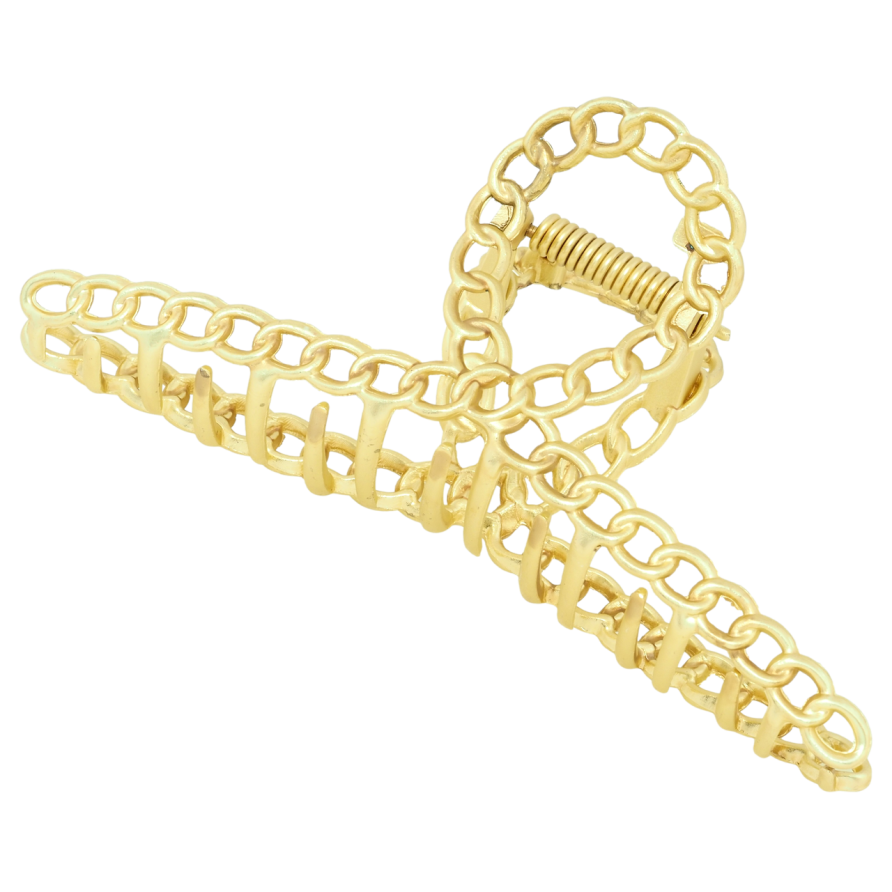 Краб металлический Петелька узор цепочка длина 11см фото №1 Краб металлический Петелька узор цепочка длина 11см фото №1