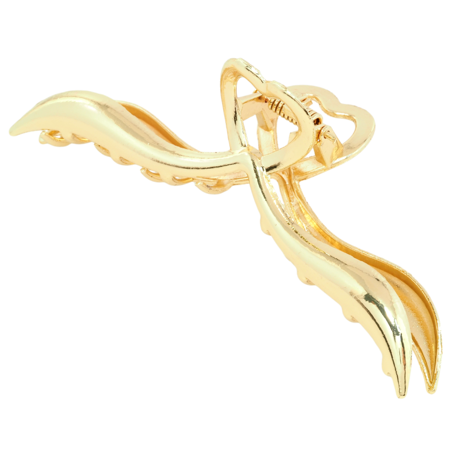 Краб металлический Сердечко длина 11.5см фото №1