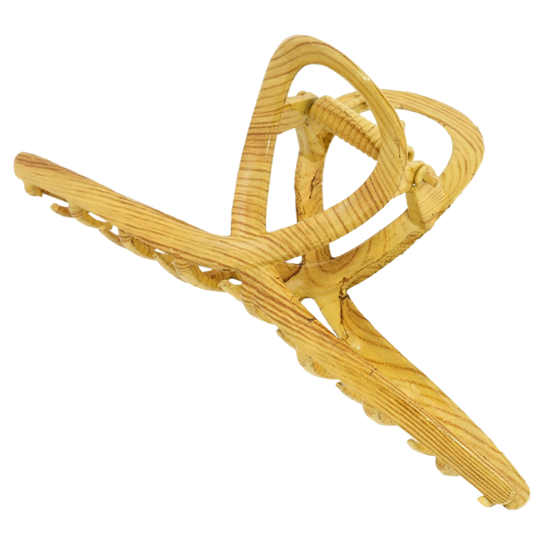 Краб металевий Петелька візерунок під дерево довжина 11.5см фото №1 Краб металевий Петелька візерунок під дерево довжина 11.5см фото №1