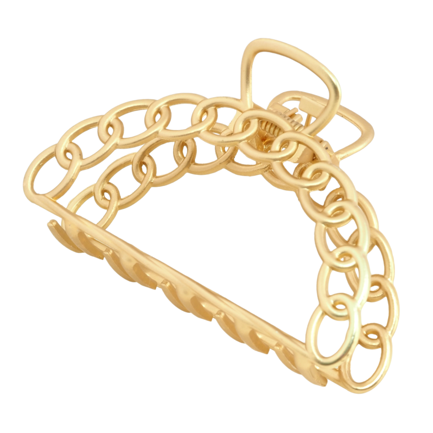 Краб металлический Полукруг узор цепочка длина 8см фото №1 Краб металлический Полукруг узор цепочка длина 8см фото №1