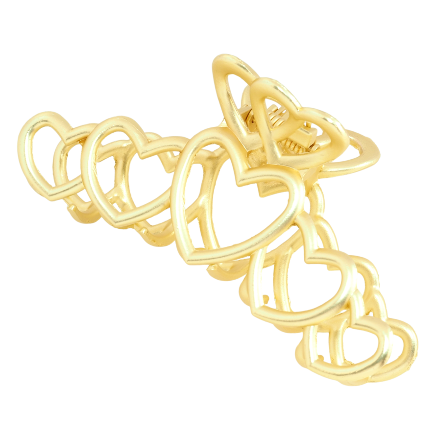 Краб металевий Візерунок сердечки довжина 8см фото №1