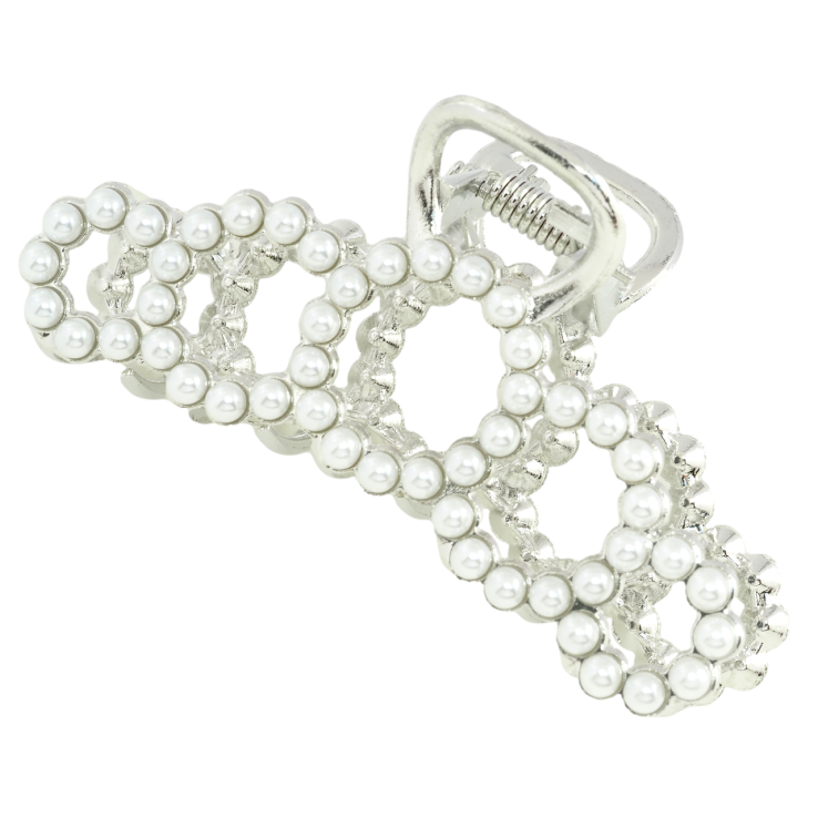 Краб металлический Колечки с жемчугом длина 8см фото №23 Краб металлический Колечки с жемчугом длина 8см фото №23