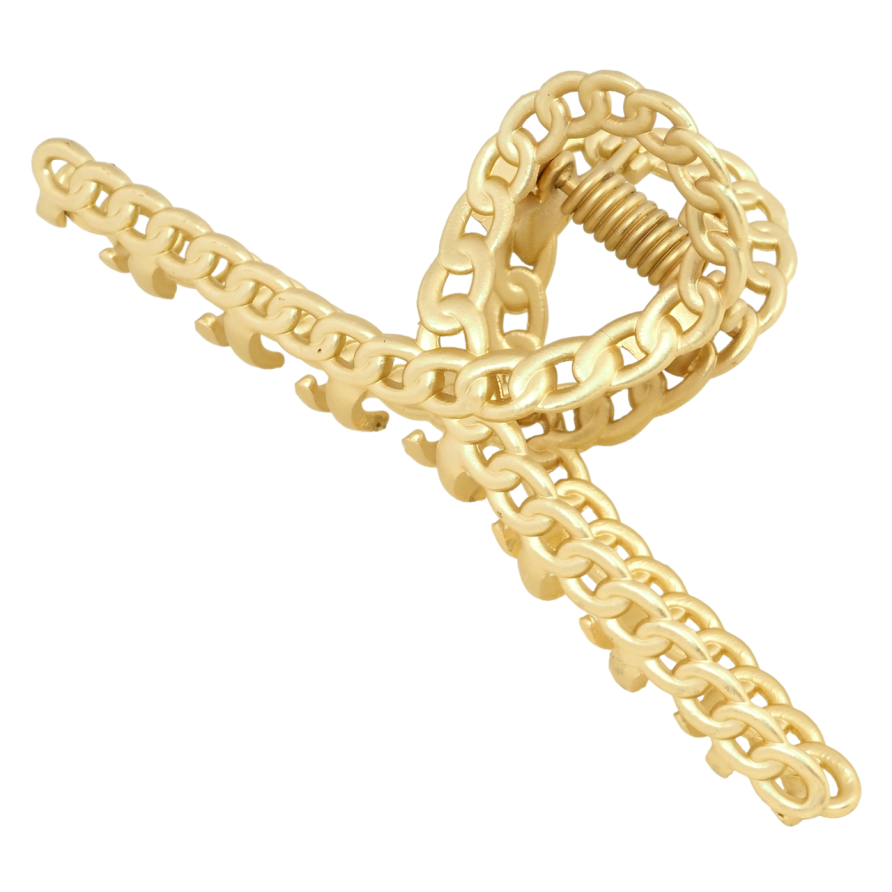 Краб металлический Петелька узор цепочка длина 8см фото №1