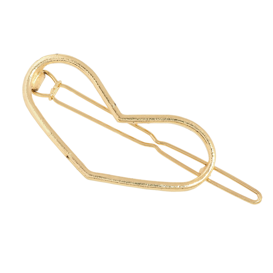 Заколка-зажим Сердце длина 5см фото №1