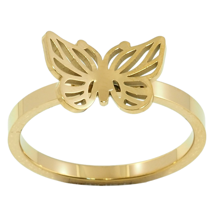 Кольцо Xuping TTM Stainless Steel Цвет 14К Бабочка фото №21 Кольцо Xuping TTM Stainless Steel Цвет 14К Бабочка фото №21