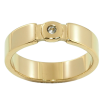 Кольцо Xuping TTM Stainless Steel цвет 14К "Вставка кристалл", шир. 5мм фото №3 Кольцо Xuping TTM Stainless Steel цвет 14К "Вставка кристалл", шир. 5мм фото №3