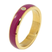 Кольцо Xuping TTM Stainless Steel Цвет 14К Покраска вишневой эмалью,ш.4.5мм фото №2 Кольцо Xuping TTM Stainless Steel Цвет 14К Покраска вишневой эмалью,ш.4.5мм фото №2