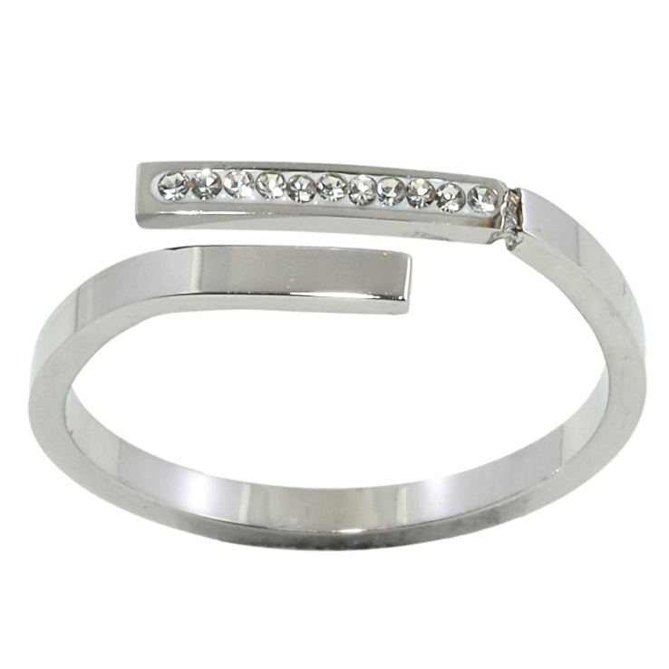 Кольцо Xuping TTM Stainless Steel Цвет Родий Дорожка циркония фото №18 Кольцо Xuping TTM Stainless Steel Цвет Родий Дорожка циркония фото №18