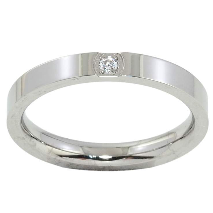 Кольцо Xuping TTM Stainless Steel Цвет Родий Вставка фианит фото №8 Кольцо Xuping TTM Stainless Steel Цвет Родий Вставка фианит фото №8