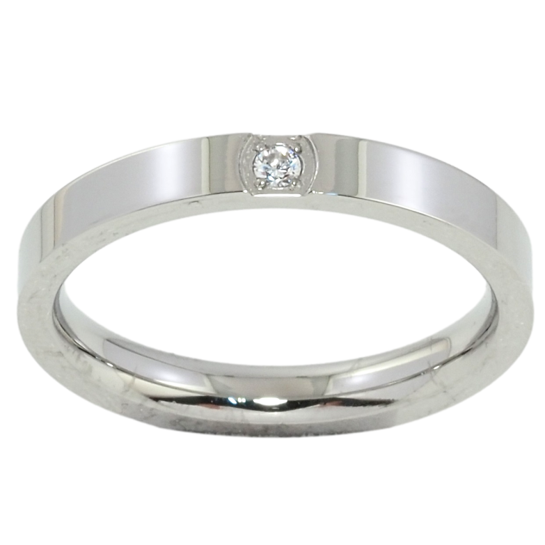 Каблучка Xuping TTM Stainless Steel Колір Родій Вставка фіаніт фото №1 Каблучка Xuping TTM Stainless Steel Колір Родій Вставка фіаніт фото №1