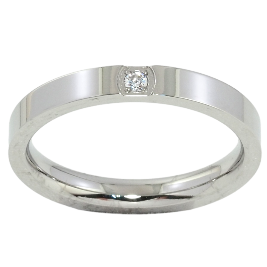 Каблучка Xuping TTM Stainless Steel Колір Родій Вставка фіаніт фото №1 Каблучка Xuping TTM Stainless Steel Колір Родій Вставка фіаніт фото №1