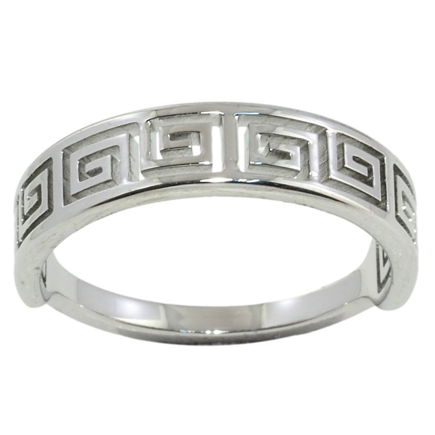 Кольцо Xuping TTM Stainless Steel Цвет Родий Резной греческий орнамент фото №1 Кольцо Xuping TTM Stainless Steel Цвет Родий Резной греческий орнамент фото №1