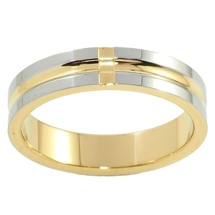 Кольцо Xuping TTM Stainless Steel Цвет 14К + Родий Узор полосами, ш.4.5мм фото №24 Кольцо Xuping TTM Stainless Steel Цвет 14К + Родий Узор полосами, ш.4.5мм фото №24