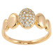 Кольцо Xuping Позолота 18K Овалы с цирконием фото №1 Кольцо Xuping Позолота 18K Овалы с цирконием фото №1