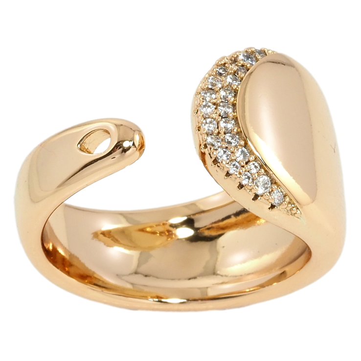 Кольцо Xuping Позолота 18K Декоративное с цирконием фото №12 Кольцо Xuping Позолота 18K Декоративное с цирконием фото №12