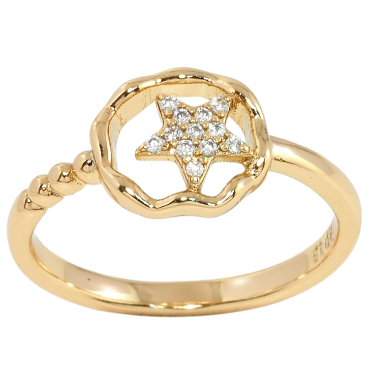 Кольцо Xuping Позолота 18K Звезда в кружочке фото №23 Кольцо Xuping Позолота 18K Звезда в кружочке фото №23
