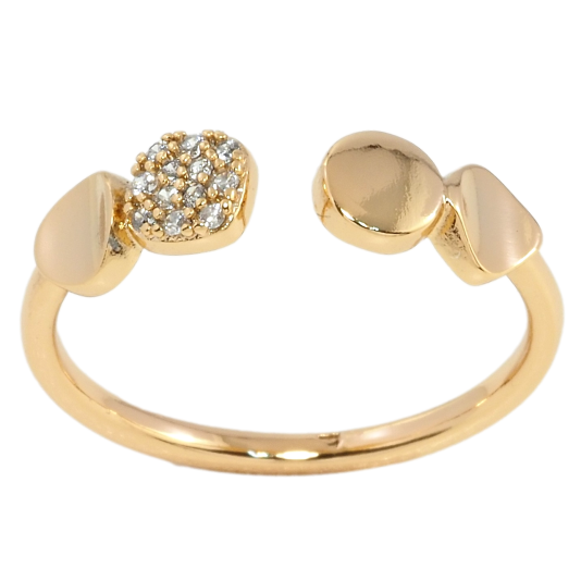 Кольцо Xuping Позолота 18K Фигурный узор с цирконием фото №1