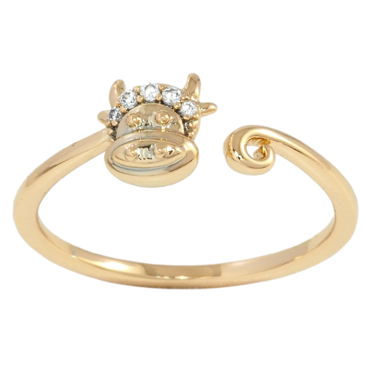 Кольцо Xuping Позолота 18K Коровка фото №1