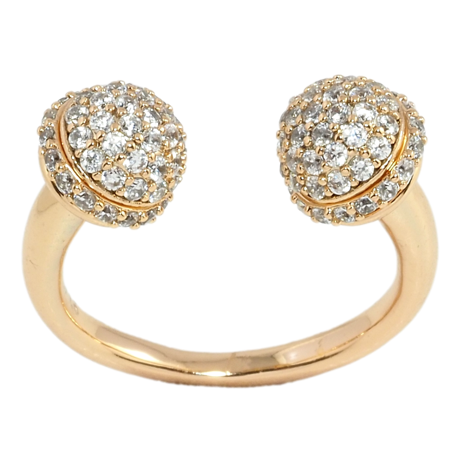 Кольцо Xuping Позолота 18K Инкрустация цирконием фото №1 Кольцо Xuping Позолота 18K Инкрустация цирконием фото №1