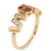 Каблучка Xuping Позолота 18K Візерунок з цирконієм та червоним фіанітом фото №2 Каблучка Xuping Позолота 18K Візерунок з цирконієм та червоним фіанітом фото №2