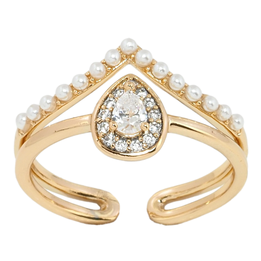 Кольцо Xuping Позолота 18K Изящность фото №1