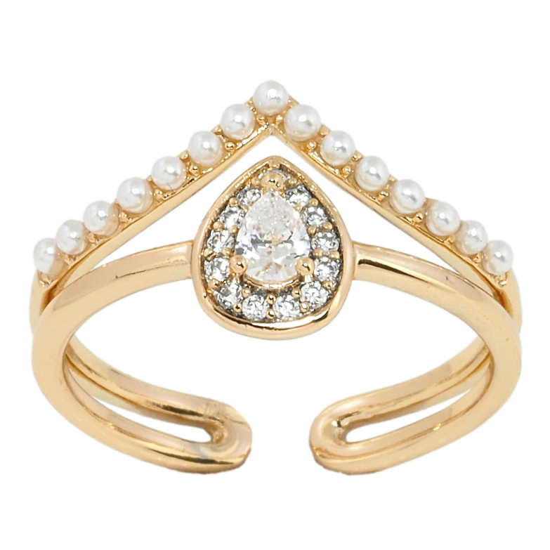 Каблучка Xuping Позолота 18K Витонченість фото №1 Каблучка Xuping Позолота 18K Витонченість фото №1