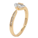 Кольцо Xuping Позолота 18K Дорожка циркония с фианитом фото №2