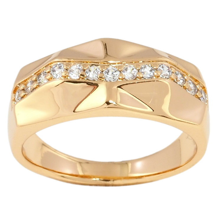 Кольцо Xuping Позолота 18K Фигурный узор с дорожкой циркония фото №20 Кольцо Xuping Позолота 18K Фигурный узор с дорожкой циркония фото №20