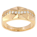 Кольцо Xuping Позолота 18K Фигурный узор с дорожкой циркония фото №1