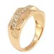 Кольцо Xuping Позолота 18K Фигурный узор с дорожкой циркония фото №2
