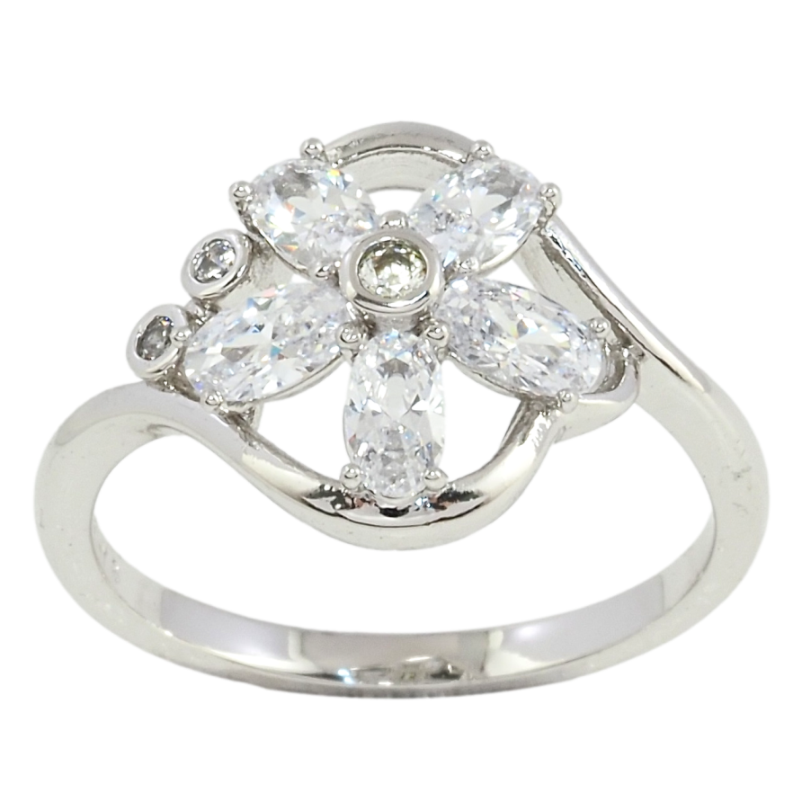 Каблучка Xuping Родій Кристальна квітка фото №1