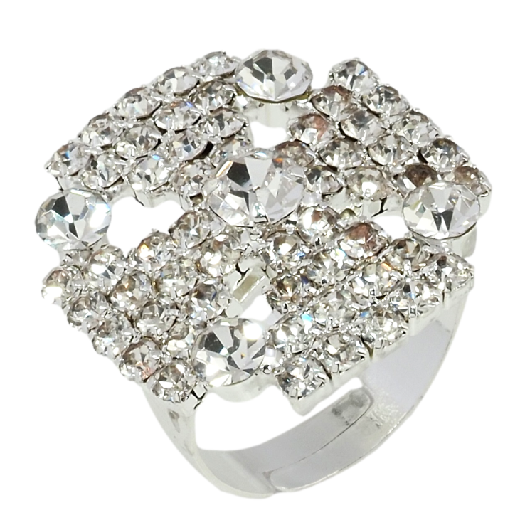 Каблучка Декоративний хрест зі стразами вільний розмір фото №15 Каблучка Декоративний хрест зі стразами вільний розмір фото №15