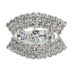 Каблучка Декоративний візерунок зі стразами вільний розмір фото №2