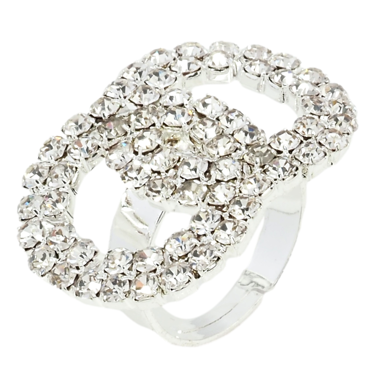 Каблучка Кола зі стразами вільний розмір фото №22