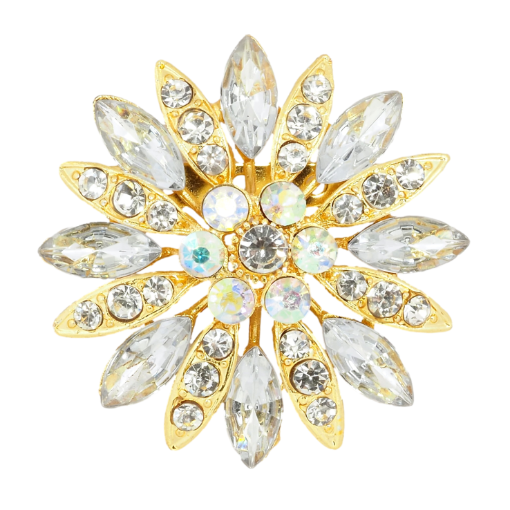 Брошка Квітка зі стразами фото №18 Брошка Квітка зі стразами фото №18