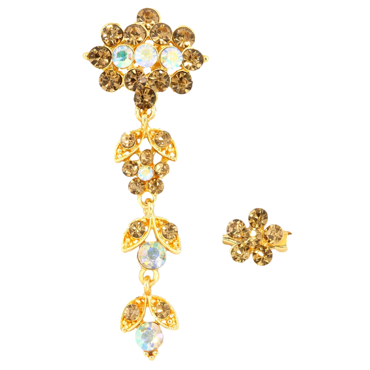 Брошка Дві брошки з золотистими стразами фото №9 Брошка Дві брошки з золотистими стразами фото №9