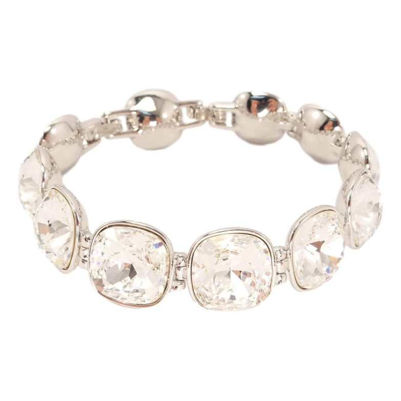 Браслет Xuping колір Родій із кристалами Swarovski Прозорі Кристали Clear доп.замок два розміри 16,18.5см х 1,4см фото №1 Браслет Xuping колір Родій із кристалами Swarovski Прозорі Кристали Clear доп.замок два розміри 16,18.5см х 1,4см фото №1