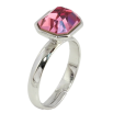 Кольцо Xuping цвет Родий с кр-ми Swarovski Кристалл Rose (9х11мм) фото №2