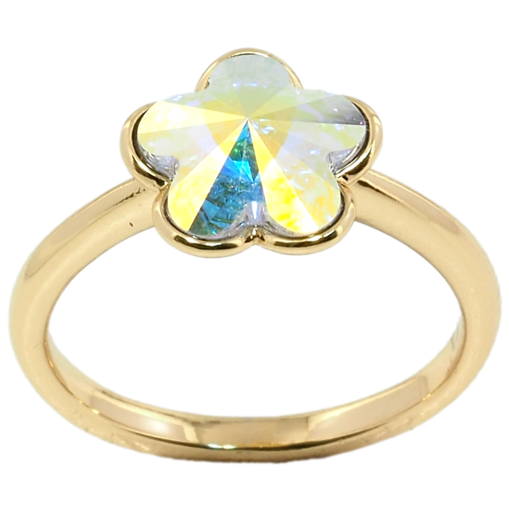 Кольцо Xuping цвет 18K с кристаллами Swarovski Радужный Цветок фото №13 Кольцо Xuping цвет 18K с кристаллами Swarovski Радужный Цветок фото №13