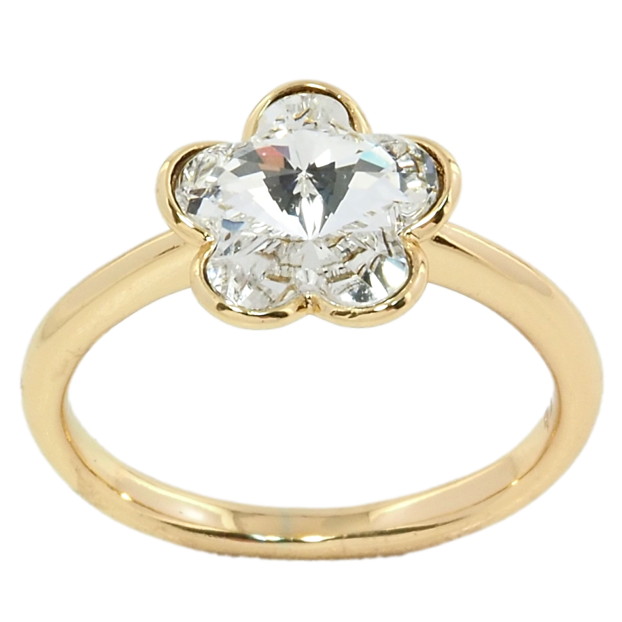 Каблучка Xuping колір 18K із кристалами Swarovski Квітка фото №1