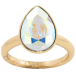 Кольцо Xuping цвет 18K с кристаллами Swarovski Кристалл Aurore Boreale 15х11мм, фото №1