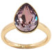 Кольцо Xuping цвет 18K с кристаллами Swarovski Кристалл капля Amethyst 15х11мм; фото №1