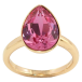Каблучка Xuping колір 18K з кристалами Swarovski Кристал крапля Rose 15х11мм; фото №1