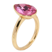 Кольцо Xuping цвет 18K с кристаллами Swarovski Кристалл капля Rose 15х11мм; фото №2 Кольцо Xuping цвет 18K с кристаллами Swarovski Кристалл капля Rose 15х11мм; фото №2