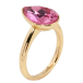 Каблучка Xuping колір 18K з кристалами Swarovski Кристал крапля Rose 15х11мм; фото №2